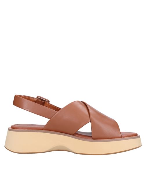 Leather sandals EMANUELLE VEE | 431M-727-12-P103CUOIO